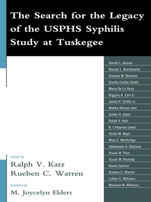 cover image of The Search for the Legacy of the USPHS Syphilis Study at Tuskegee